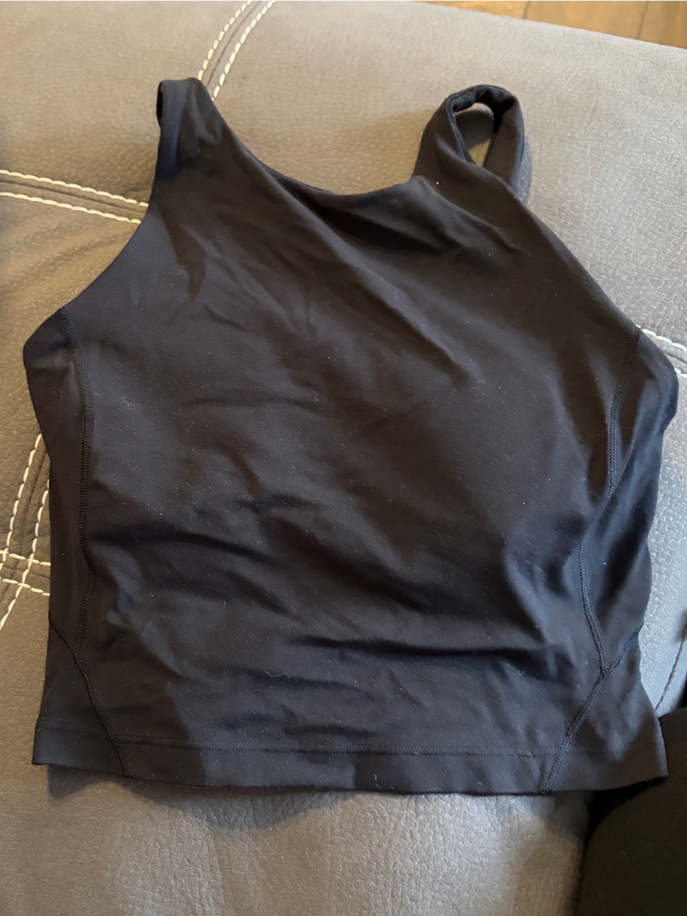 lululemon athletica Black High-Neck Crop Tank